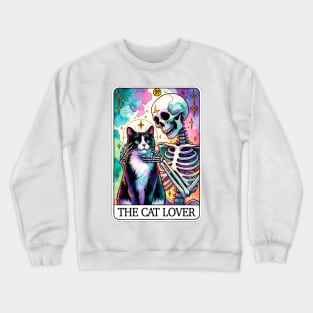 "The Cat Lover" Funny Tarot Card Crewneck Sweatshirt